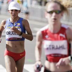 Angie Orjuela ocupa el puesto 57 en el maratón femenino