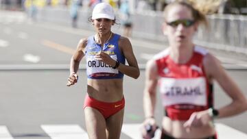 Angie Orjuela ocupa el puesto 57 en el maratón femenino