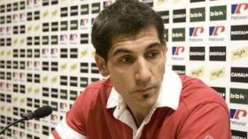 <strong>ALEGRÍA.</strong>Iraizoz se mostró alegre por la victoria ante el Numancia.