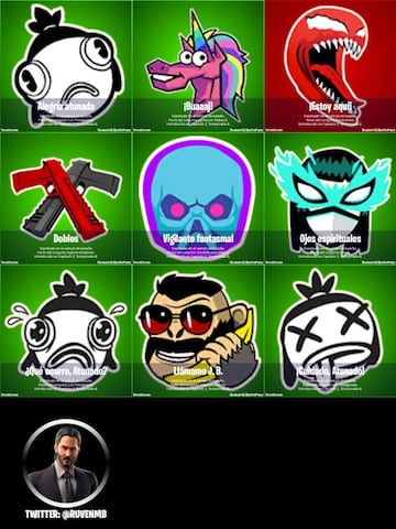 Todos los emoticonos nuevos del parche 18.00 de Fortnite