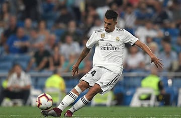 Real Madrid's Spanish midfielder Daniel Ceballos