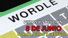 Wordle en español, científico y tildes para el reto de hoy 8 de junio: pistas y solución