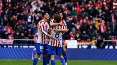 25/01/25 PARTIDO PRIMERA DIVISION
ATLETICO DE MADRID - MALLORCA
FIN DEL PARTIDO KOKE MARC PUBILL
PABLO BARRIOS