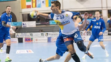 Adriá Figueras, durante un partido con el Fraikin Granollers.