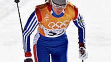 <B>PRIMERA.</b> La noruega Bente Skari ha ganado hoy la medalla de oro en la prueba de fondo de los 10 kilómetros, estilo clásico.