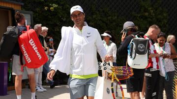 Rafa Nadal, en Wimbledon.