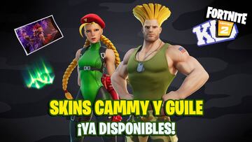 Fortnite: skins Cammy y Guile de Street Fighter ya disponibles; precio y contenidos