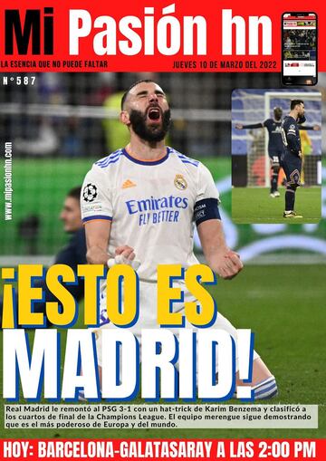 "Castigado por el Rey": las portadas tras la remontada del Madrid