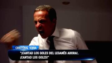Cristóbal Soria y su reacción en la victoria del Sevilla al Madrid