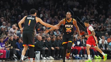 Kevin Durant, todavía con los Suns durante la pasada temporada.