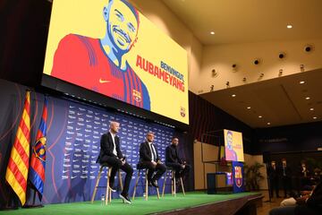 Presentación de Aubameyang como nuevo jugador del Fútbol Club Barcelona. 
