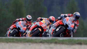 Dovi, M&aacute;rquez y Lorenzo en Brno.