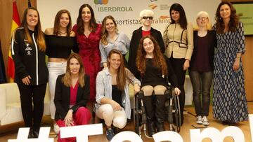 Arriba: Astrid Fina, Nuria Marqués, Eli Pinedo, Sara Andrés, Marta Arce, Elena de Otaola, Susana Rodríguez y Susana Pérez-Amor. Abajo: Almudena Rivera, Jennifer Pareja y Loida Zabala.