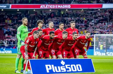 Equipo del Atlético de Madrid.