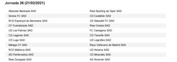 El calendario de LaLiga SmartBank al completo