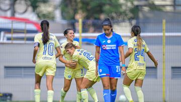 Kiana Palacios celebrates her goal 2-0 of America during the game America vs Cruz Azul, corresponding Round 09 the Torneo Apertura 2022 of the Liga BBVA MX Femenil at Cancha Centenario, on August 24, 2022.
<br><br>
Kiana Palacios celebra su gol 2-0 de America durante el partido America vs Cruz Azul, correspondiente a la Jornada 09 del Torneo Apertura 2022 de la Liga BBVA MX Femenil en Cancha Centenario, el 24 de Agosto de 2022.