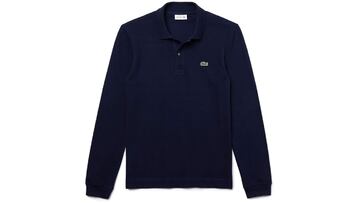 Polo de manga larga Lacoste de color azul marino para hombre