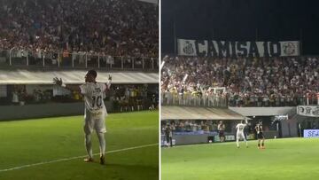 La celebración del primer gol de Neymar en su regreso a Santos es lo que llaman “aura”: vean y escuchen