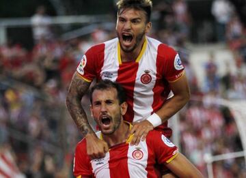 Stuani y Portu, jugadores del Girona.