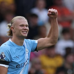 Haaland avisa en Inglaterra