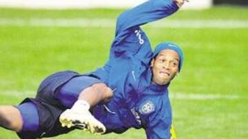 <b>VÉRTICE. </b>Ronaldinho, uno de los vértices del cuadrado mágico.