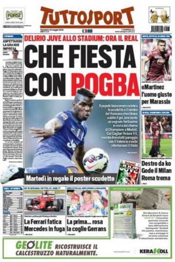 Portadas de la prensa deportiva