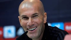Zidane en rueda de prensa. 