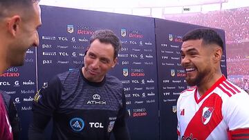 Paulo Díaz fue el capitán de River y vivió un momento insólito en el sorteo: “Me estás matando...”