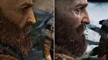 Comparan los gráficos de God of War de 2016 a la versión final