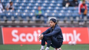 Alan Mozo previo a un juego de Concachampions con los Pumas.