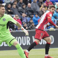 Guaita, contra el que puede ser su equipo en unos días, el Atleti
