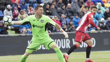 Guaita, en un partido reciente en el Coliseum.