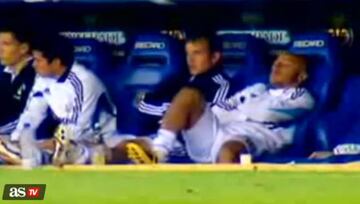 Faubert, dormido en le banquillo.