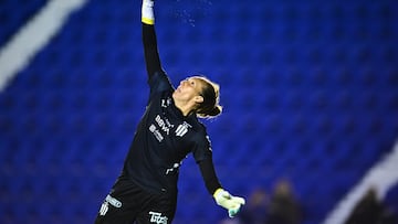 Pamela Tajonar of Monterrey during the 8th round match between America and Monterrey as part of the Torneo Clausura 2025 Liga MX Femenil at Ciudad de los Deportes Stadium on February 08, 2025 in Mexico City Mexico.
