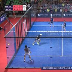 Dos minutos de frenesí puro: uno de los mejores 'match point' del pádel en los últimos años