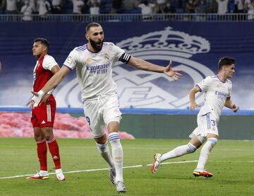 Benzema empató el partido. 1-1.