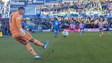 Joel Robles, ante el Getafe. 