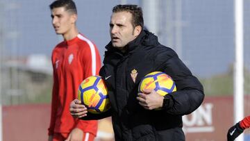 Baraja, entrenador del Sporting. 