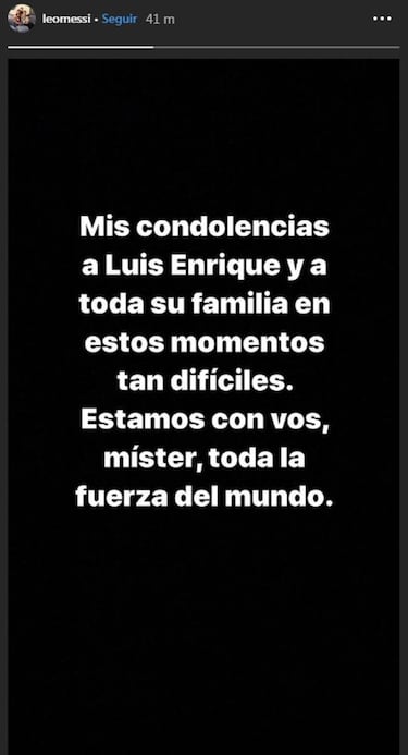 El mundo del deporte se vuelca con Luis Enrique