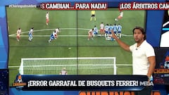 El Chiringuito desvela el error de arbitraje en el gol de Julián: “Es ilegal”