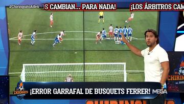 El Chiringuito desvela el error de arbitraje en el gol de Julián: “Es ilegal”