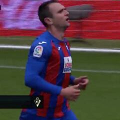 El hat-trick histórico de Kike García con el Eibar que supone dos hitos en LaLiga