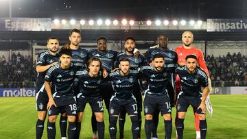 Seattle team group during the round one first leg match between Antigua GFS and Seattle Sounders as part of the CONCACAF Champions Cup 2025, at Pensativo Stadium on February 19, 2025 in Antigua, Guatemala.