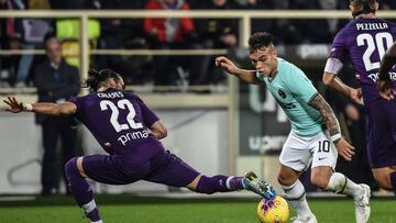 Martin Cáceres ante el Inter.
