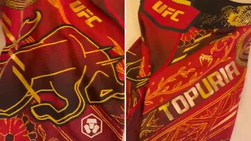 Salen a la luz los pantalones que Ilia Topuria vestirá en su pelea contra Holloway: 100% ADN español