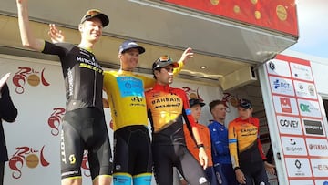 Podio final de la Vuelta a Andalucía.