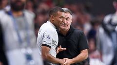 Christophe GALTIER (Entraineur PSG) - 07 Kylian MBAPPE (psg) during the Ligue 1 Uber Eats match between Nantes and Paris at Stade de la Beaujoire on September 3, 2022 in Nantes, France. (Photo by Philippe Lecoeur/FEP/Icon Sport via Getty Images) - Photo by Icon sport