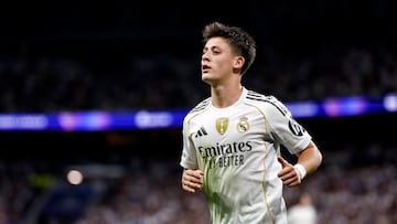 Güler, durante un partido del Madrid.