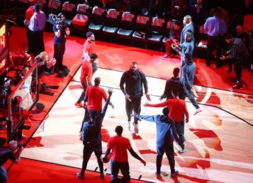 Marc Gasol en la previa del sexto partido de Toronto Raptors ante Milwaukee Bucks.