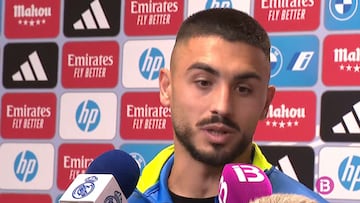 Leo Román, portero del Mallorca, tras el partido Real Madrid 2 - Mallorca 1.